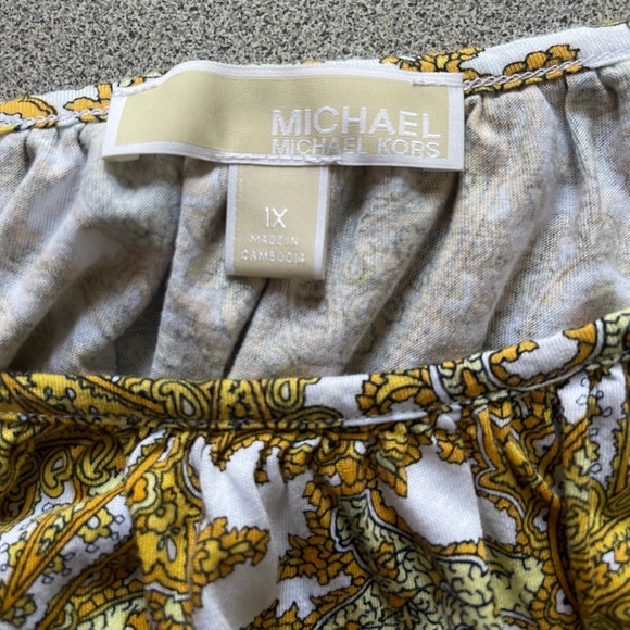 MICHEAL Micheal Kors Paisley Print Top Size 1X - Picture 6 of 11